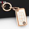 New Pink Tpu Car Key Case Cover Keychain Fob Shell For Citroen C2 C3 C4 C5 C6 Xsara Berlingo For Peugeot 207 307 308 407 607 807