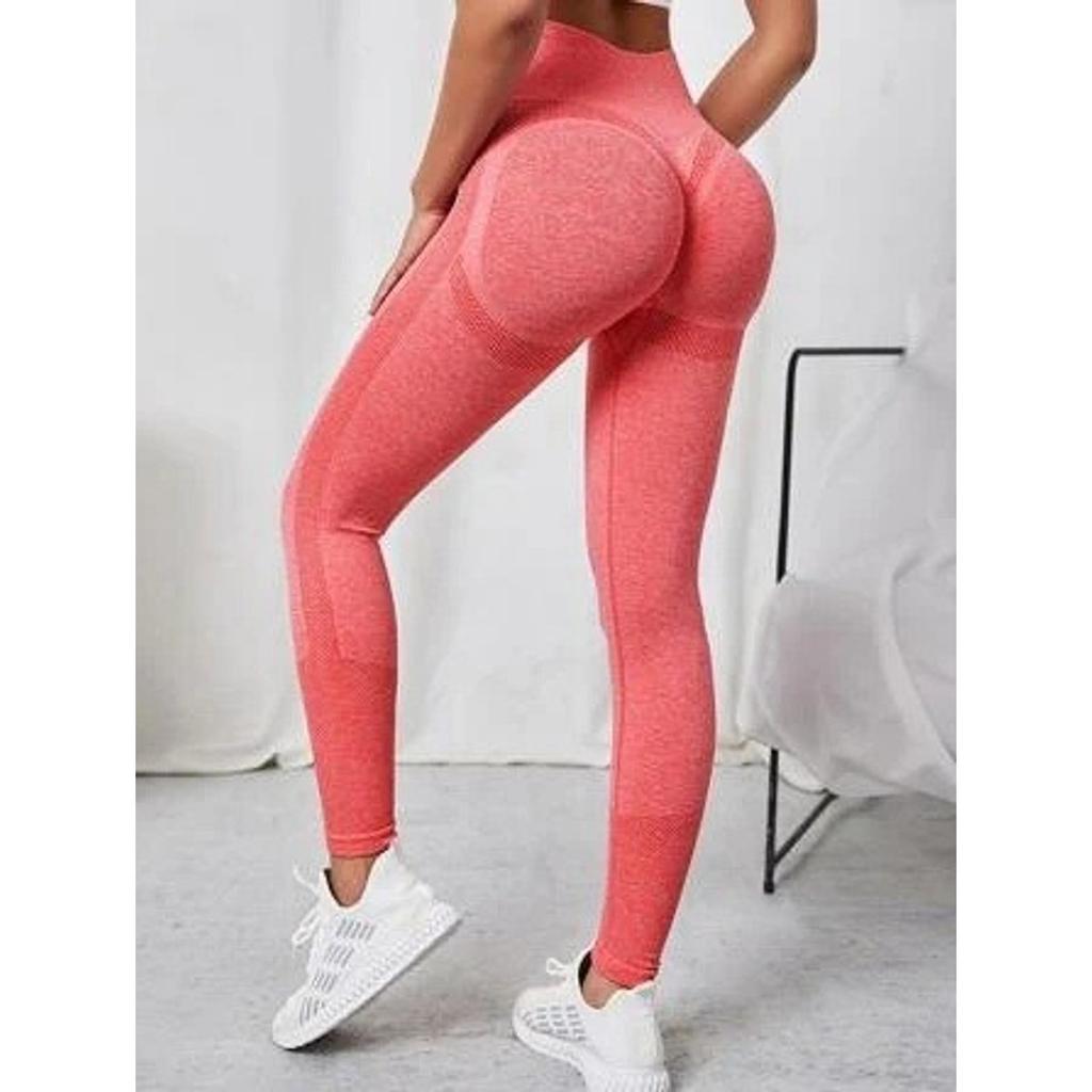 High Waist Tummy Control Yoga Leggings with Hip Lift Smile Line