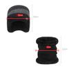 Winter Wool Warm Color-Matching Ear Protection Knitted Hat Men's Outdoor Cold-Proof Velvet Neck Set Two-Piece Wool Hat