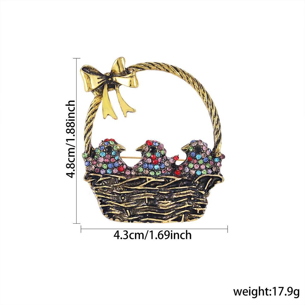 Hummingbird Crystal Rhinestone Brooch: Elegant Alloy Pin for Clothing Accessories