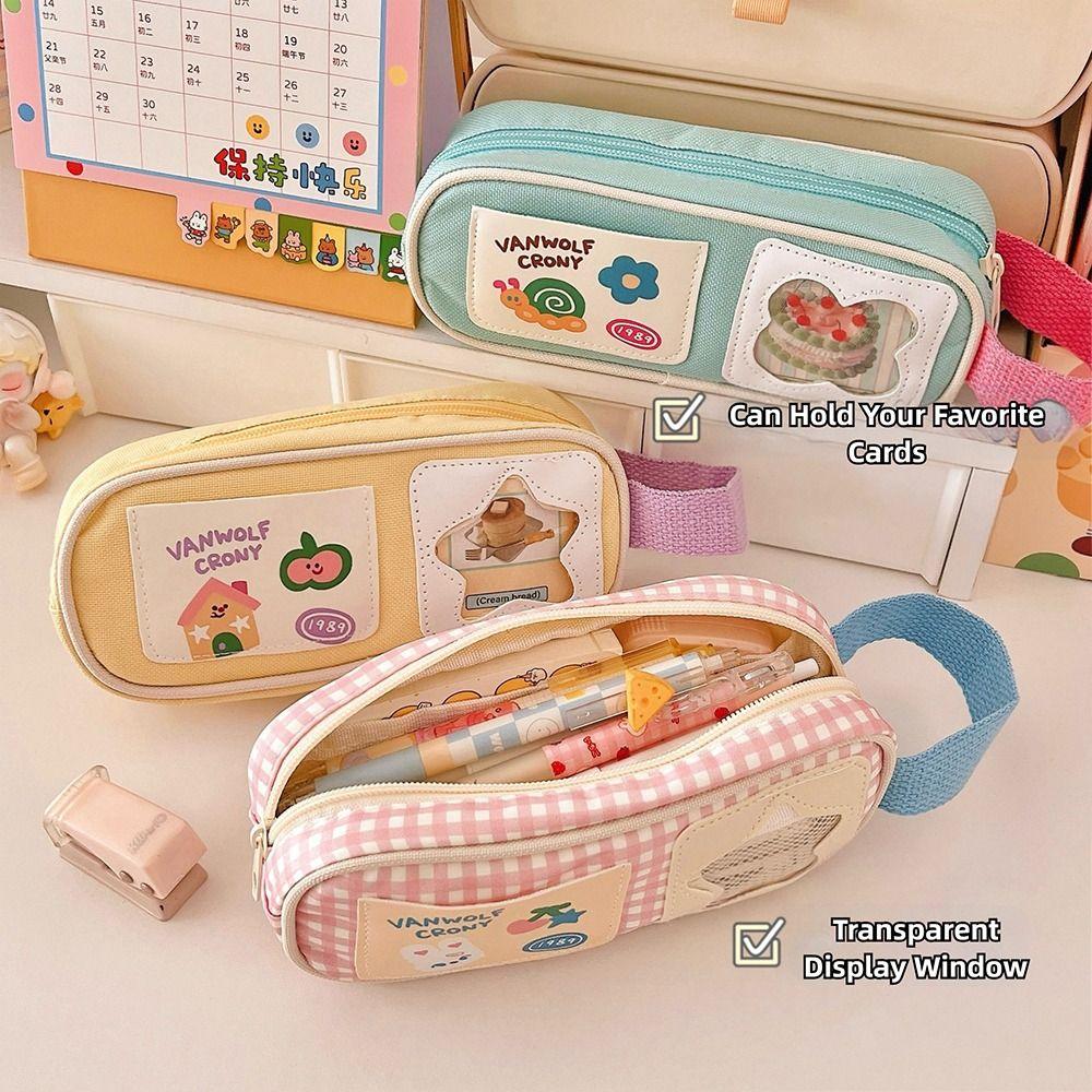 Portable Pencil Case Large Capacity Pen Box New Stationery Organizer  Students