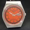 AUTOMATIC VINTAGE SEIKO 5 JAPAN 6309A MENS ORANGE COLOR DIAL WATCH a702720-1 R210-a702720