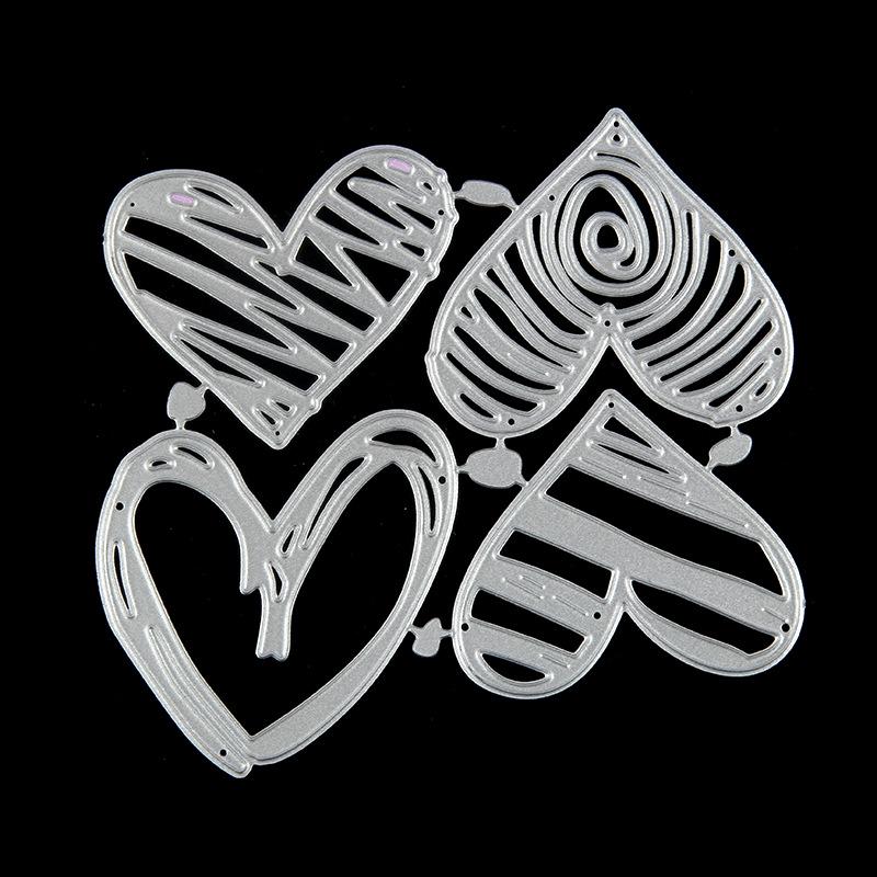 Love Heart Metal Cutting Dies Stencils Die Cut for DIY Scrapbooking Album Paper Card Embossing