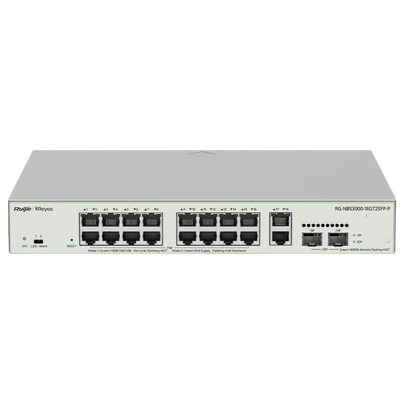 Ruijie 16-Port PoE+ Managed Switch