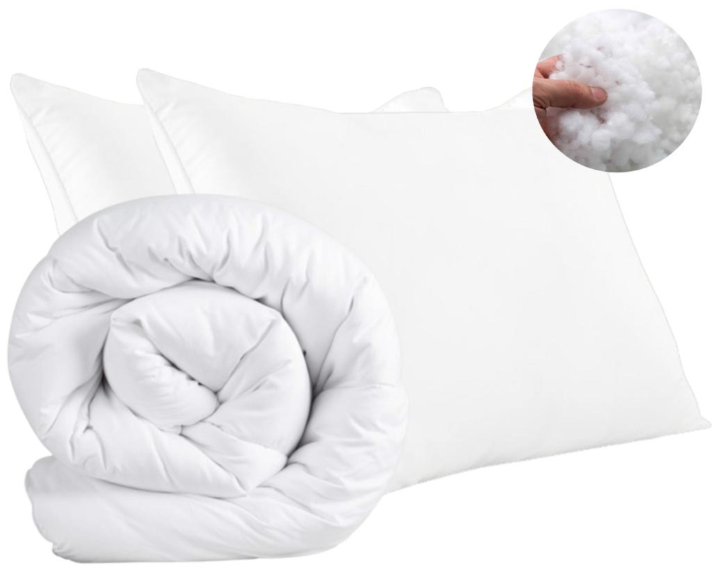 All-season Anti-Allergic Quilt Various Sizes + 2 Pillows 80x80 Warm Soft