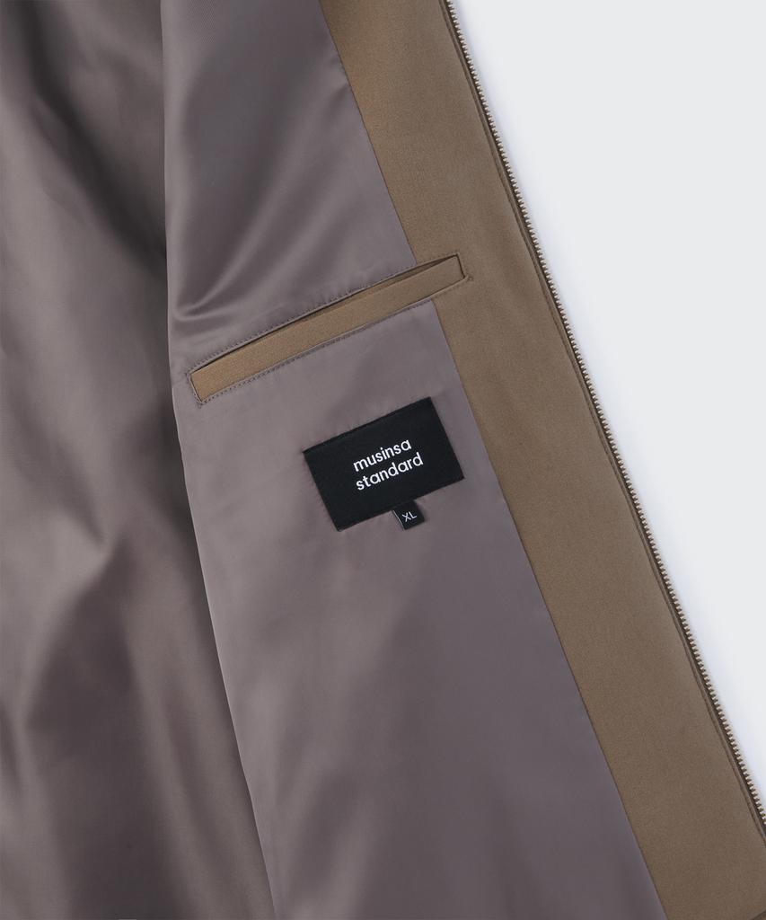 Musinsa Standard Relaxed Minimal Jacket [Light Brown]