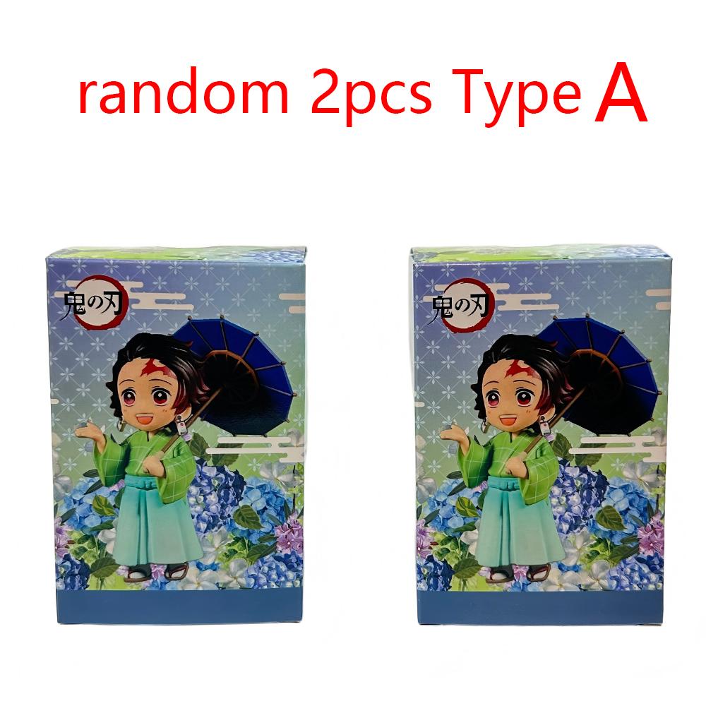 New Hot Plum Rain Season Q Version Figures Umbrella Scene Pvc Collectible Model Toy Gift For Anime Fans For Kids Adults Children's Birthday Gift
