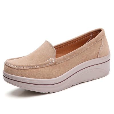 Neue Damen Freizeitschuhe Slipper Loafer Mode Bequeme Atmungsaktive Damen Plateauschuhe mit Höhenverstellung