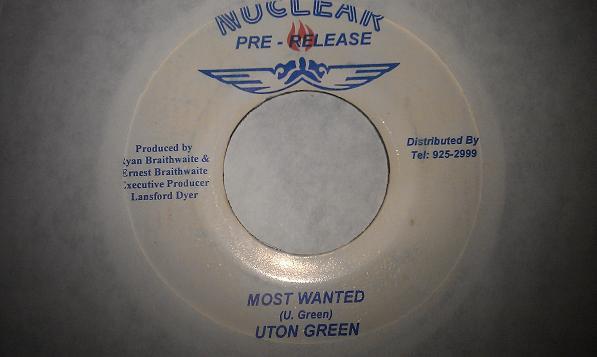 7inch Record UTAN GREEN, CHRISTINA - Most Wanted / Black Woman Redemptio NONE Nuclear 2000 Jamaica Reggae, Ska & Dub Used