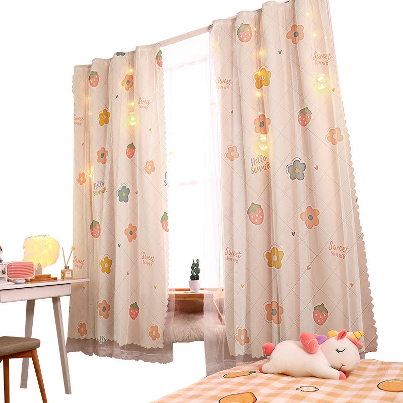 Velcro Blackout Curtains with Free Installation - Windproof & Punch-Free Door Voile