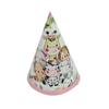 Pink Jungle Animals Party Tableware Set: Plates, Cups, Napkins & Tablecloths.