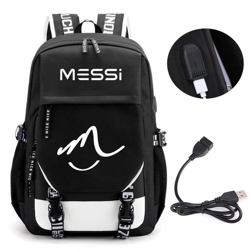 Large Capacity Schoolbag with Shoulder Strap; Student Three-piece Pencil Case Set
