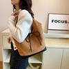 Borsa Tote con Giunture in Camoscio Borsa da Lavoro Premium Retrò Borsa da Donna