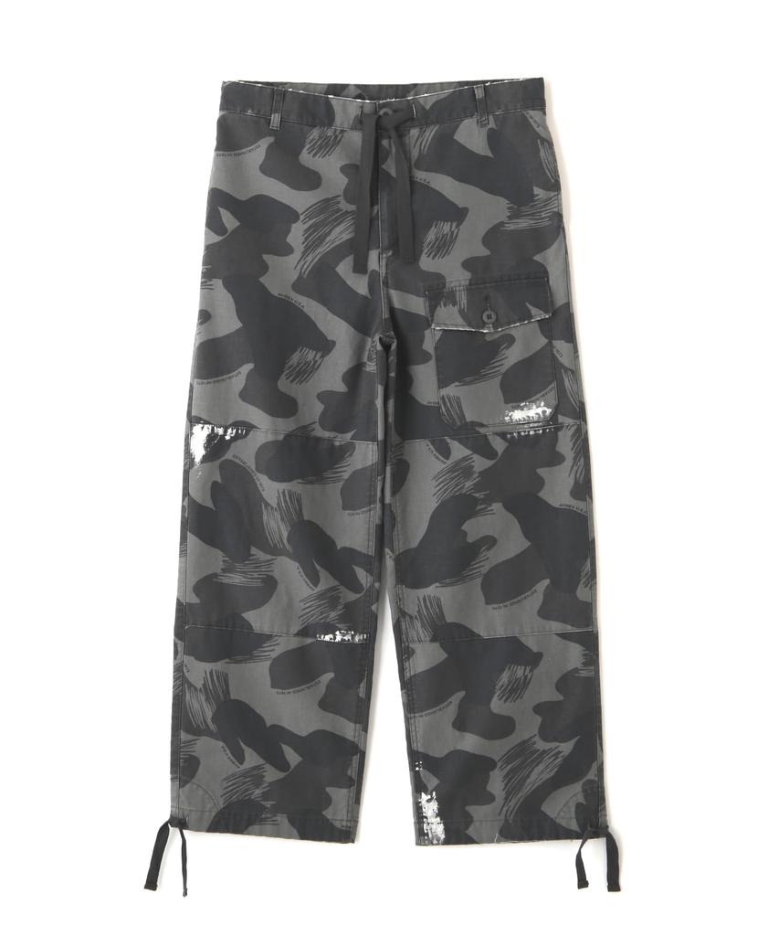 AVIREX CAMOUFLAGE CARGO LONG PANTS Women's S 010 Black 783-5210602