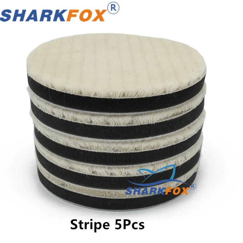 Sharkfox Car Soft Wool Buffing Polishing Pad Professional Detailing Mixed Auto Wash Maintenance Accessories