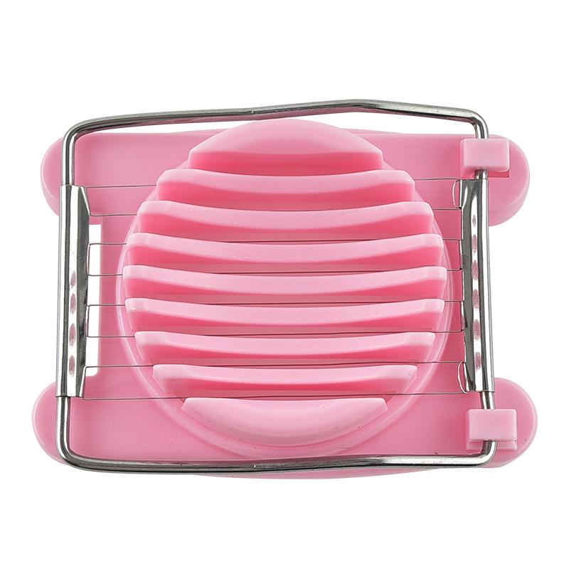 Stainless Steel Egg Cutter & Separator: Multi-functional Slicer and Century Egg Opener Tool. розовый