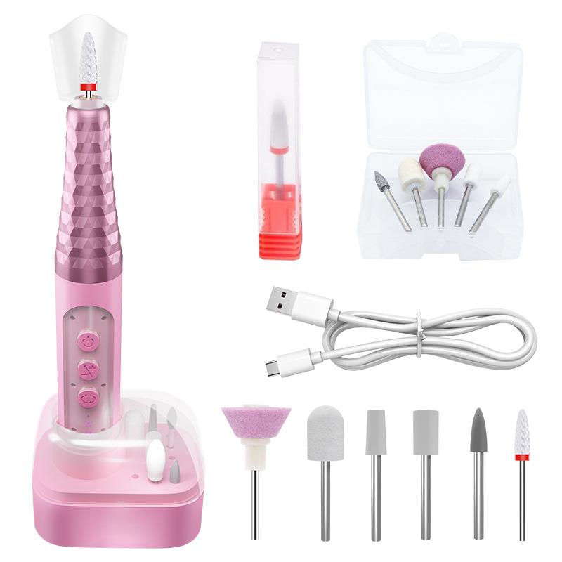 6-Speed Portable Nail Drill 18000RPM - Professional Manicure Grinder for Polish & Acrylic Removal