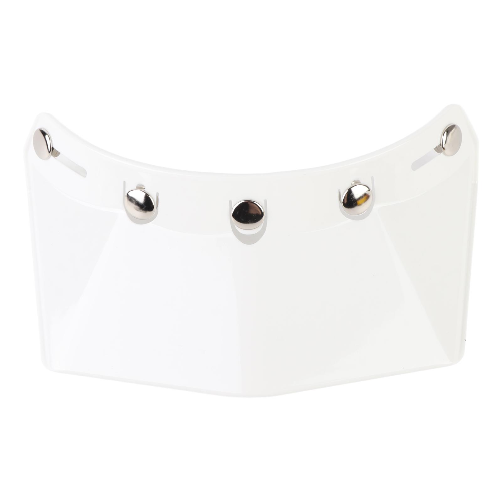 

Universal 5 Snap Visor for Open Face Motorcycle Helmet Wind Flip Up Visor Motorcycle Helmet Cap Tongue білий