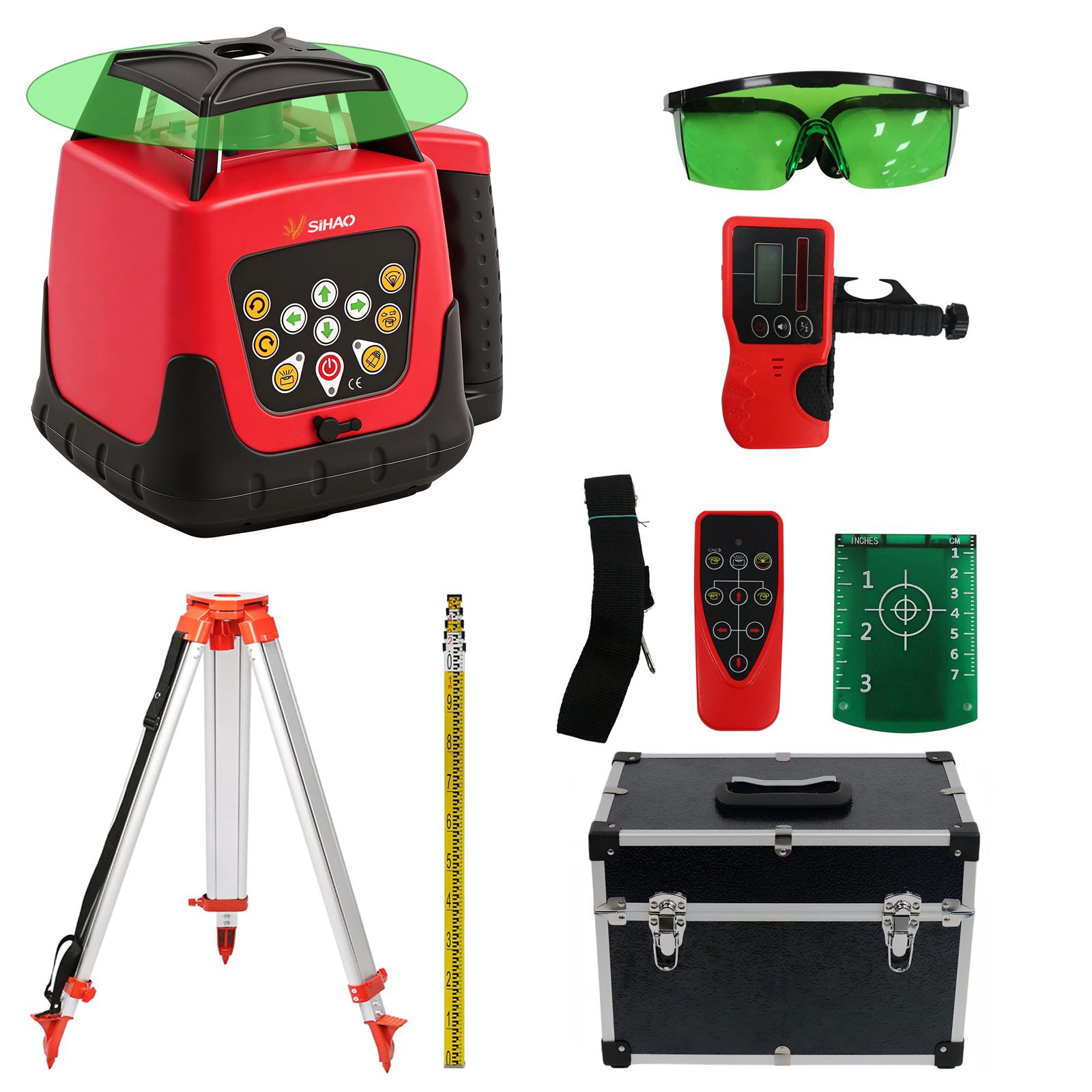 Nível a Laser Rotativo 360 Autonivelante 500m Varredura Vertical Horizontal Profissional Potente Medição Construção
