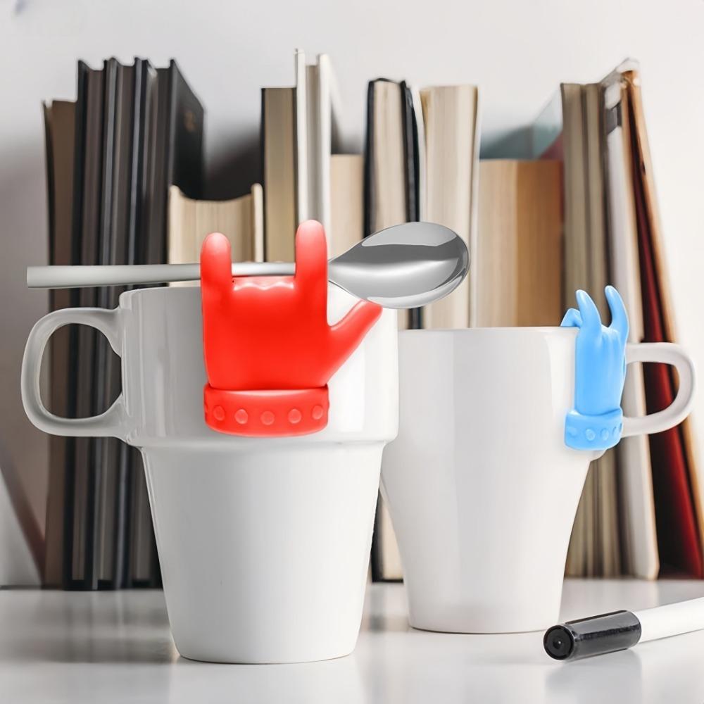 Creative Finger Spoon Holder Palm Shaped Spoon Cushion For Household Kitchen Pot Lid Lifting Overflow Pot Holder Divine Tool