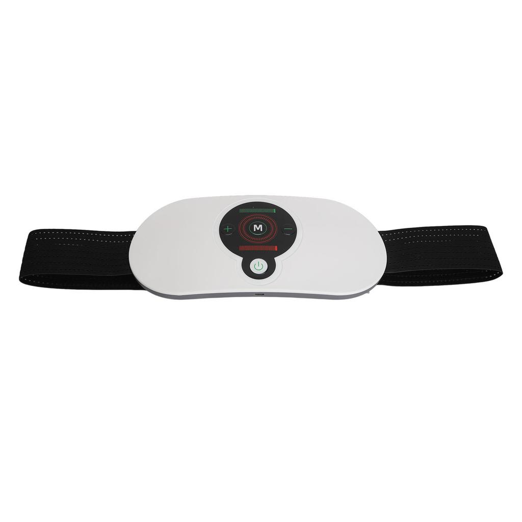 Electric Waist Belt Device 3 Levels Heating Massage Belt Vibration Warming Abdomen Pad Built in Battery