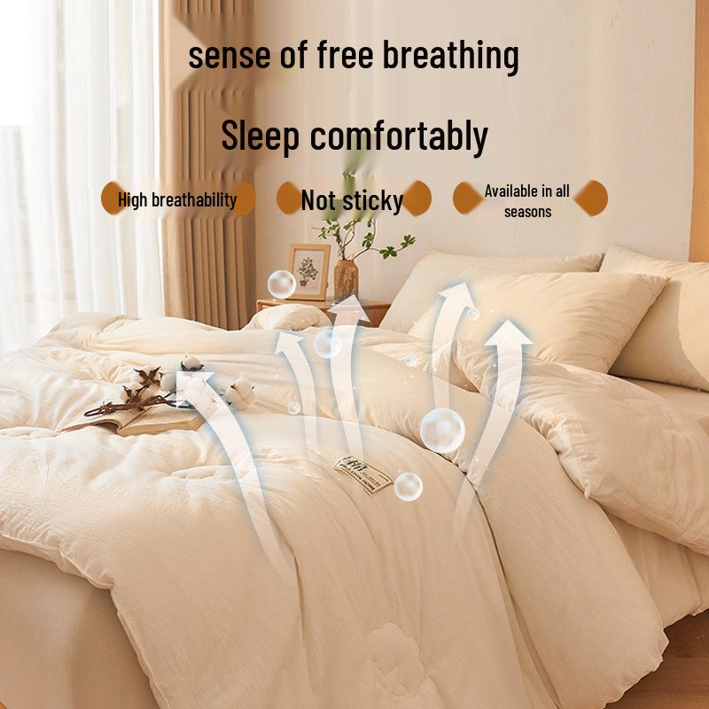 Premium Cotton Quilt: Class A, Single/Double, All-Season, Extra Thick for Winter Warmth