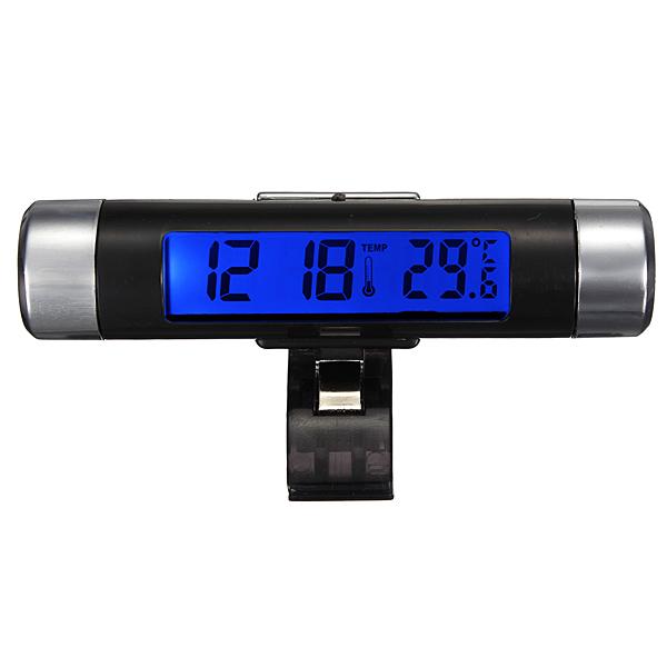 Buy Car Air Vent ClipOn Stick On Electronic Clock Thermometer Digital