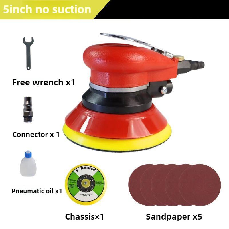 Car Polishing Machine 5 Inch Pneumatic Grinding Machine Portable Multi-function Metal Wood Grinder Tool Industrial Manual Tools