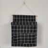 Plaid Sundries Storage Pouches Wall Mounted Bedside Organizer Wall Hanging Bag  Bed Side