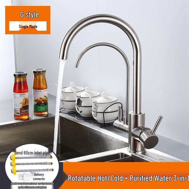 

TLXT Kitchen Hot & Cold Water Sink Faucet