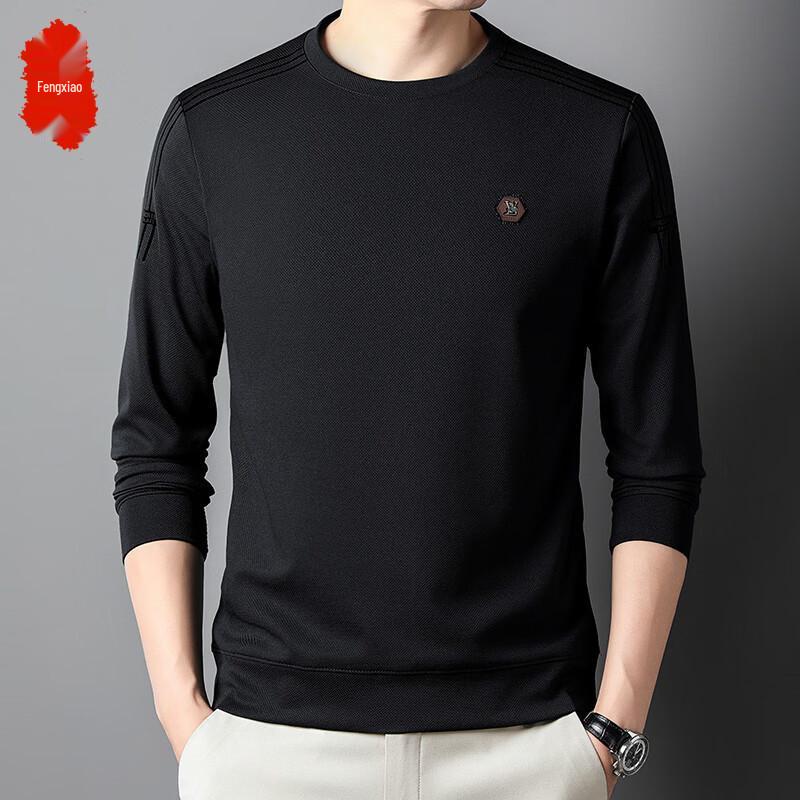 Men s Casual Round Neck Long Sleeve Pullover XL