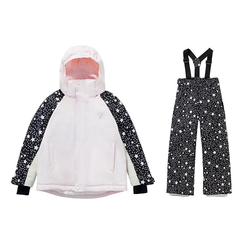 VECTOR Kids' Winter Ski Suit: Waterproof, Thickened, Cold-Proof Ski Jacket & Pants for Boys and Girls.