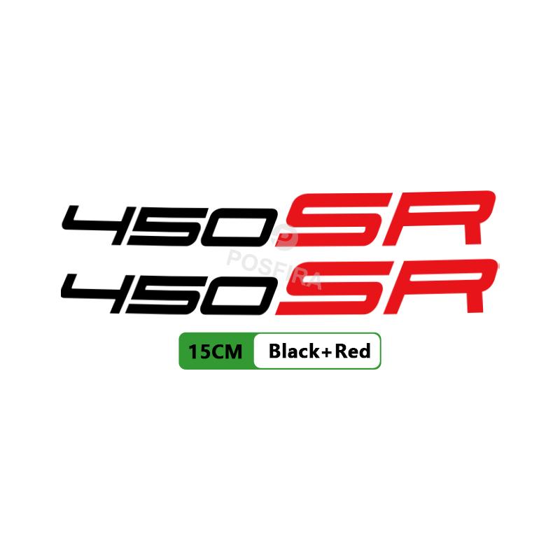 POSFIRA Vinyl Motorcycle Stickers Waterproof Decorative Decals for CF Moto 450 SR CFMoto 450SR 2024 Accessories 450SR-Black-Red