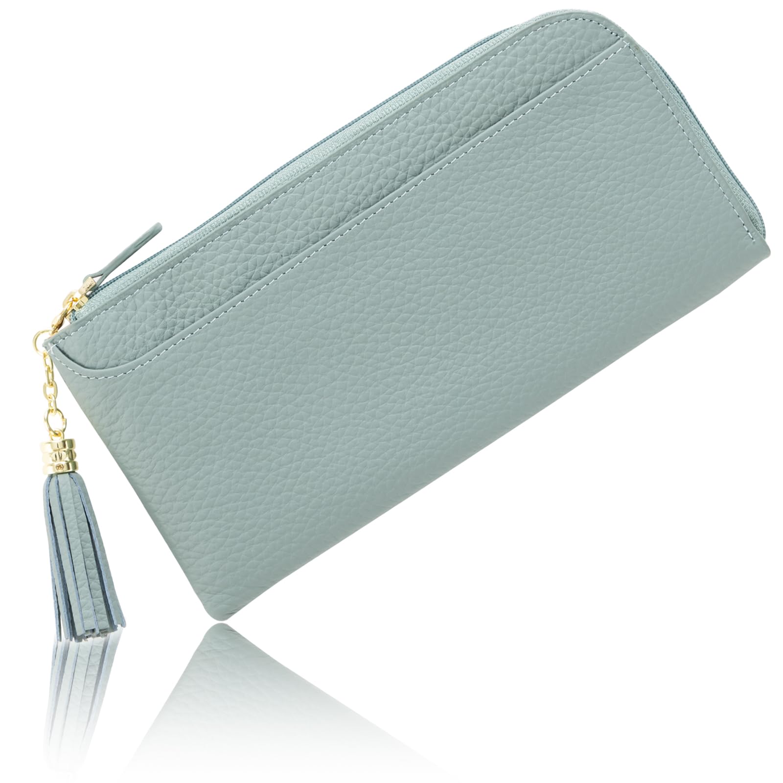 

до в довгому справжньому довгому гаманці та тонкій монетниці для купюр великій картці подарунок [GRAV] [М який на дотик] (Рекомендовані журнали) Жіночий гаманець, шкіряний, гаманець, (тонкий