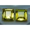 NATURAL Yellow SAPPHIRE Square Cut 16.1 Ct CERTIFIED Pair Gemstone For Gifting