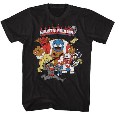 Ghost'n Goblins Goblini Čierne Unisex Tričko