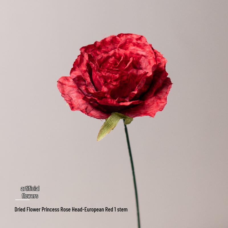 Silk Red Wedding Flower Arrangement for DIY Bedroom Decor