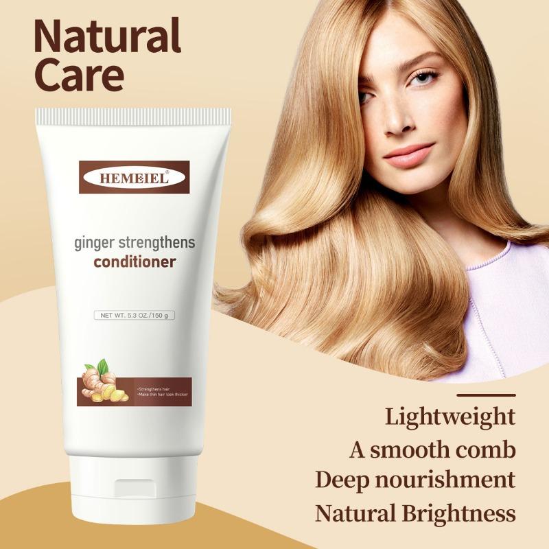 Balsamo rassodante per capelli allo zenzero Controllo dell'olio Cura soffice Balsamo idratante per capelli lisci Migliora la cura dell'effetto crespo