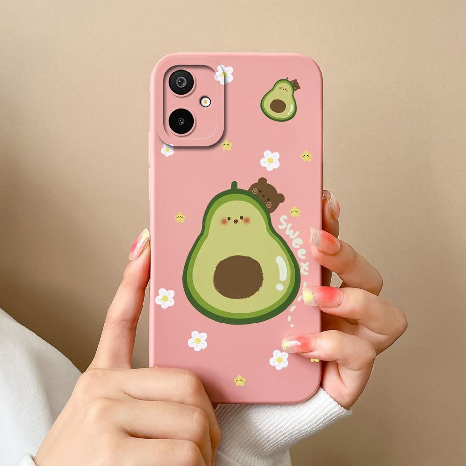 Casing For Samsung Galaxy M06 S25 Edge A06 F06 F16 M16 Beautiful Flowers Avocado High Quality Shockproof Silicone Protective Cases For Samsung Housing