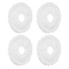 4 Stück Wischer Mopp Pad Faser Reinigung Mopp Tuch Ersatz für DEEBOT X1 Saugroboter