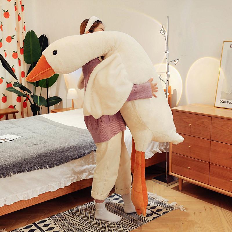 Internet Celebrity Large White Goose Plush Toy Doll Gift
