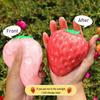 Photosensitive Color Changing Strawberry Toy Simulated White To Red Strawberry Squeeze Fidget Toy Anxiety Relief Sensory Stress Ball