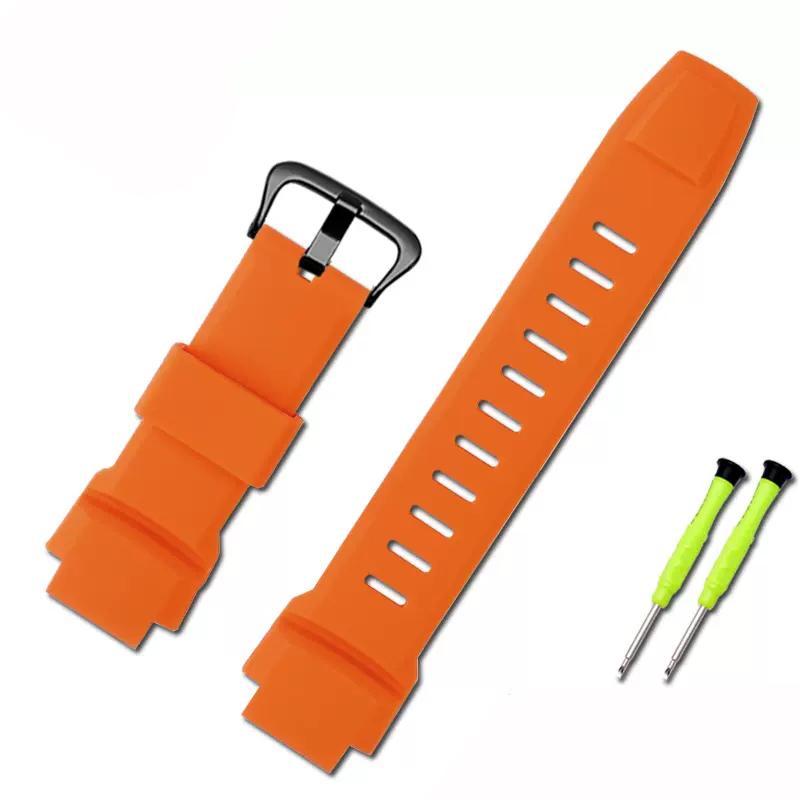 

Гумовий ремінець на зап ястя для Casio PROTREK PRG-260/270/550/250 PRW-3500/2500/5100 Замінний чорний браслет 18 мм Силіконові ремінці для годинника 18mm