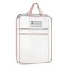 Waterproof Zipper Bags Transparent Nylon Document Bag, Portable Lightweight Mesh File Organizer with Student Study Essentials And Strap, Large
