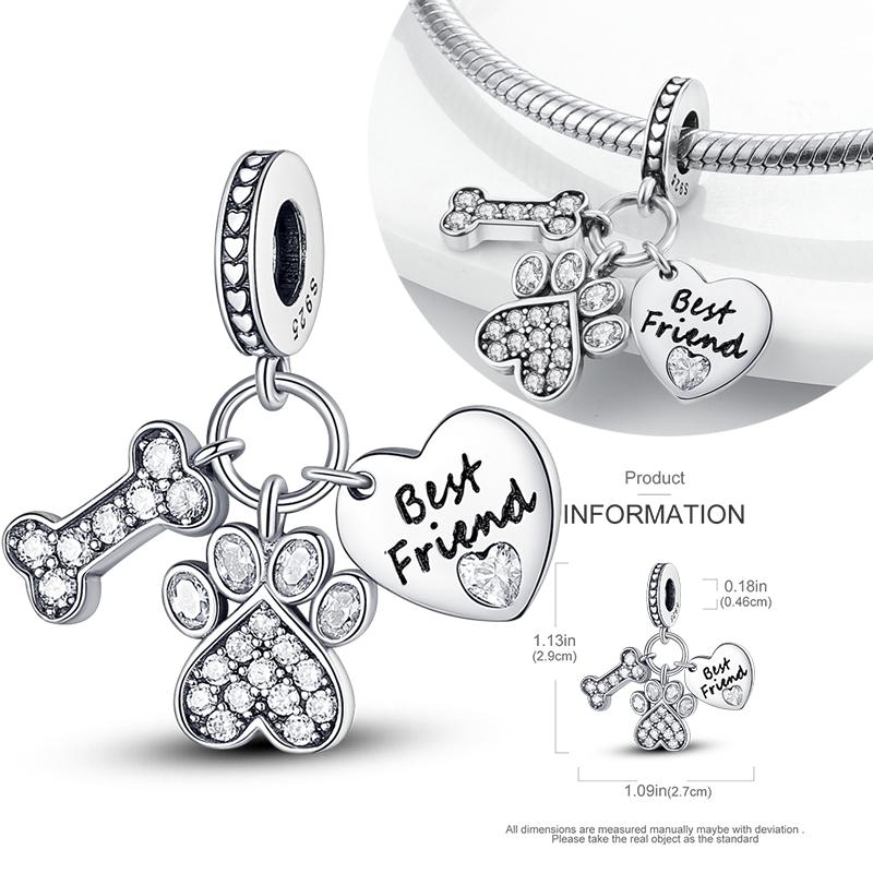 Copper Charms Beads Perfume Animal Butterfly Pendants Fit Original Bracelet Diy Jewelry