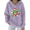 Women's Christmas  Hoodie Funny Cute Christmas Holiday Sweatshirt Pullover