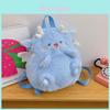 Mochila de Pelúcia Cartoon Fofa Macia Doce Dragão Bolsa de Ombro Criativa Estilo Minimalista Urbano