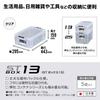 JEJ Astage ST Box #13, Made in Japan, Stackable, Clear, Disaster Preparedness Storage Box [29.5cm W x 44cm D x 16cm H]