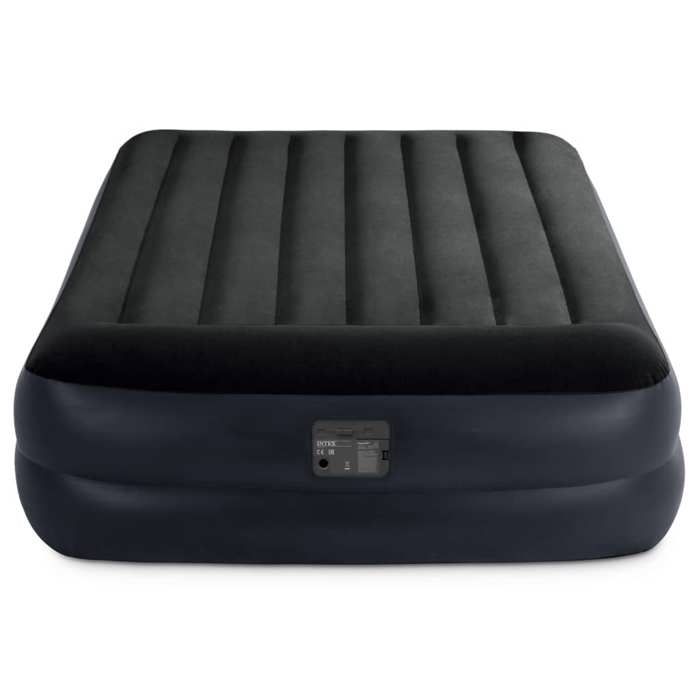 INTEX Luftmadrass 152*203*42 cm REST BED FIBER TECH - Justerbar fasthet - Elektrisk - 2 personer