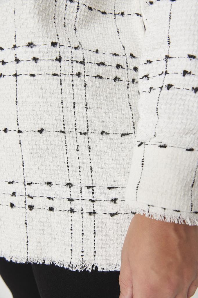 Women's Fashion New Big Size Shirt Black Chenille Woven Shirt